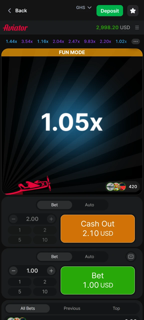 Easily cash out your Aviator winnings on the 1win website.