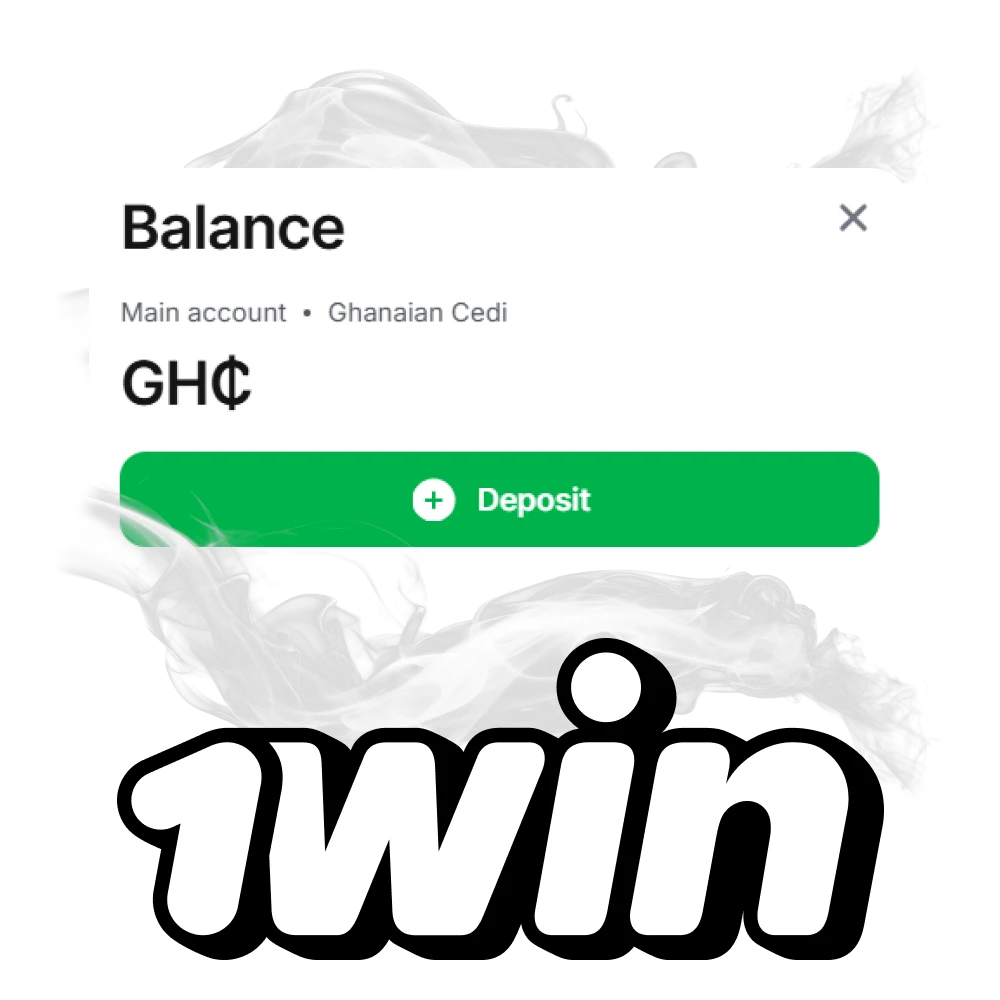 Make a deposit before you start playing at 1win.