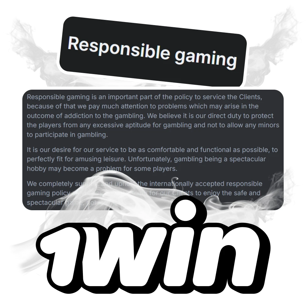 Play in accordance with 1win's responsible gaming policy.