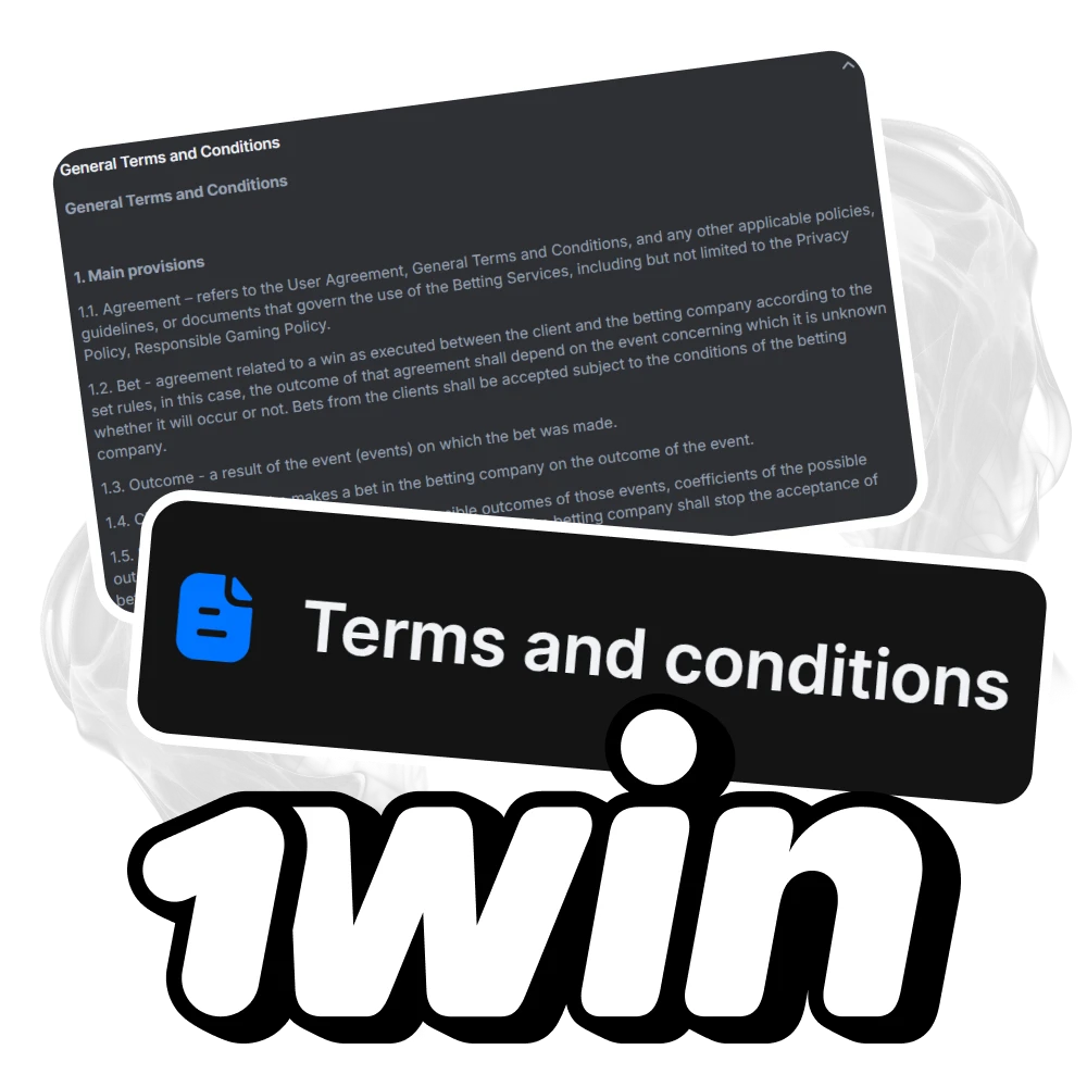 Check out the terms and conditions of the 1win platform.