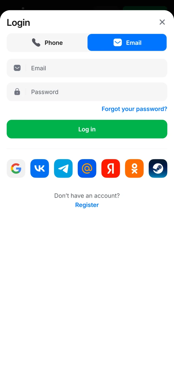Open your 1win account to make a withdrawal.