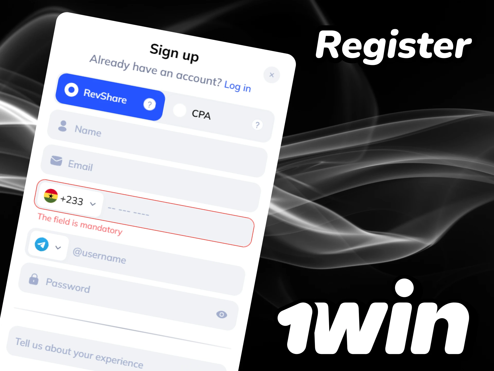 Register with the 1win affiliate program to become a partner.