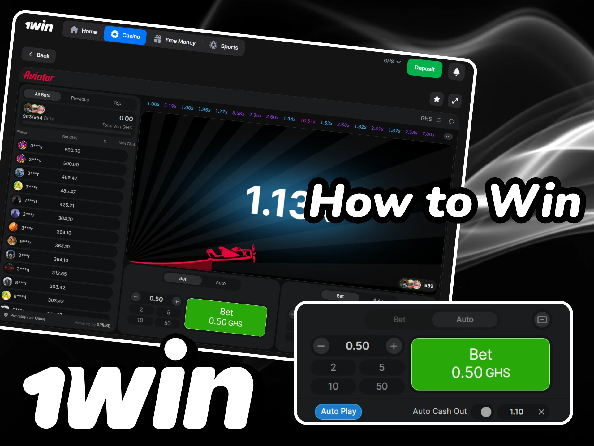 See the winning strategies for Aviator at 1win.