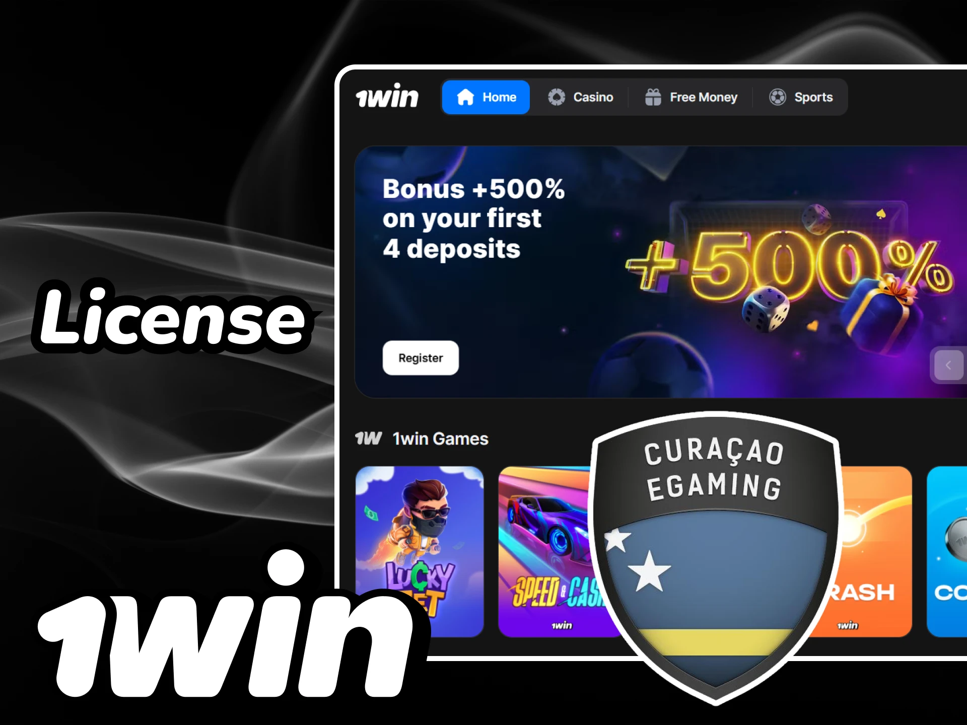 1win is authorized by the Curaçao Gaming Authority and is fully legal for players.