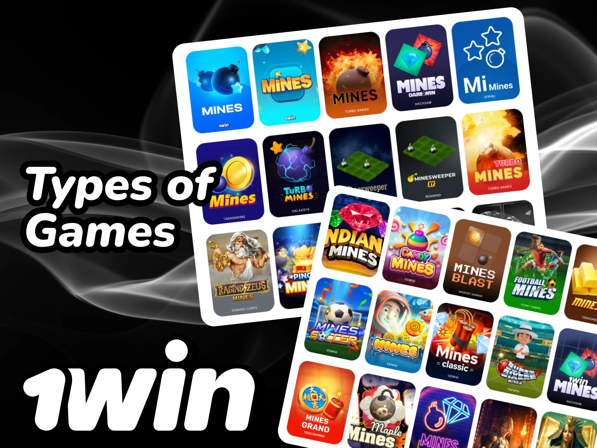 Discover the Mines games available at 1win.