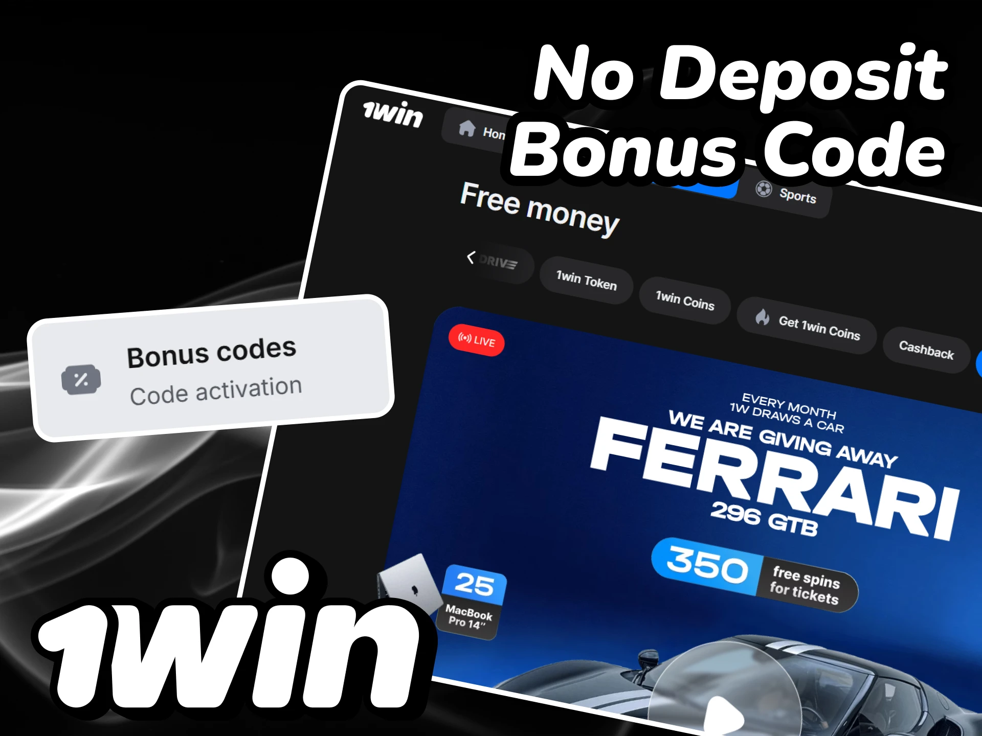There are no deposit bonus codes on the official 1win website.
