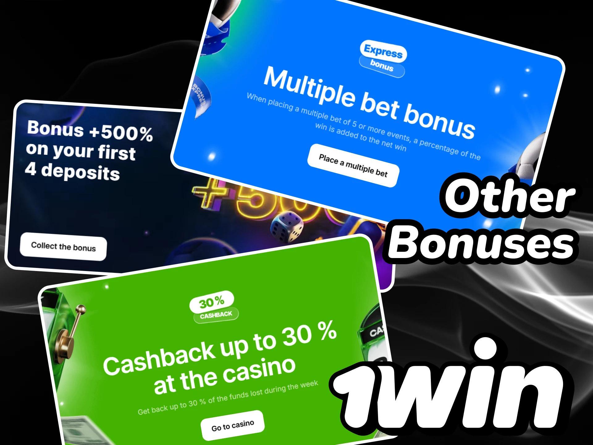 1win offers a wide range of bonuses that you can get on the platform.