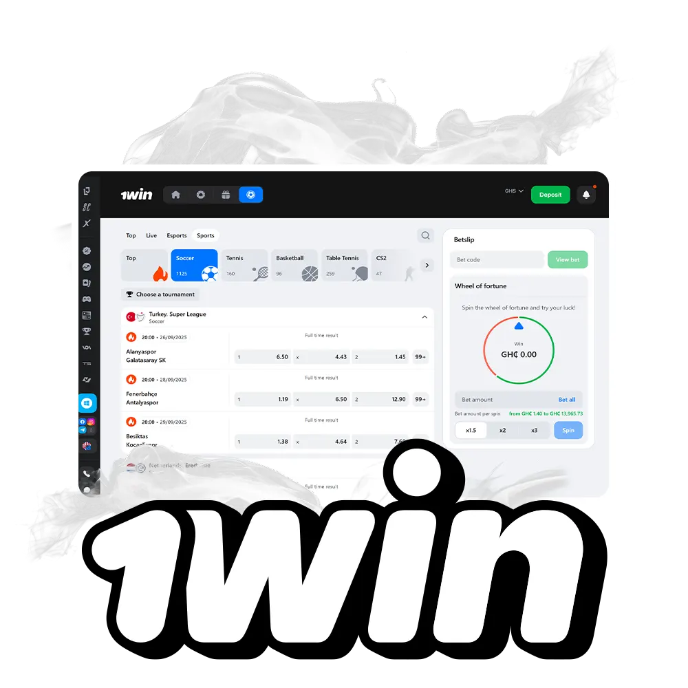 Bet on football and win with 1win.