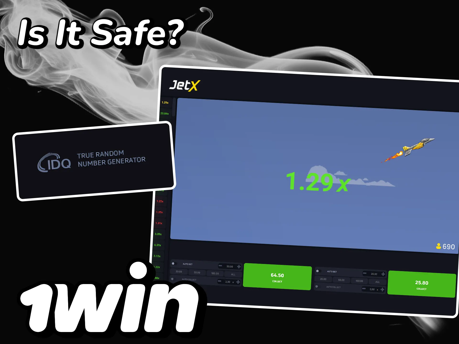 Find out all about JetX game security at 1win.