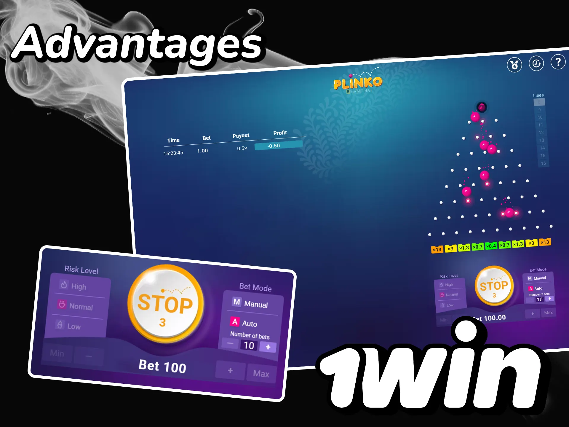 Discover the benefits of playing Plinko at 1win and get a chance to win big.