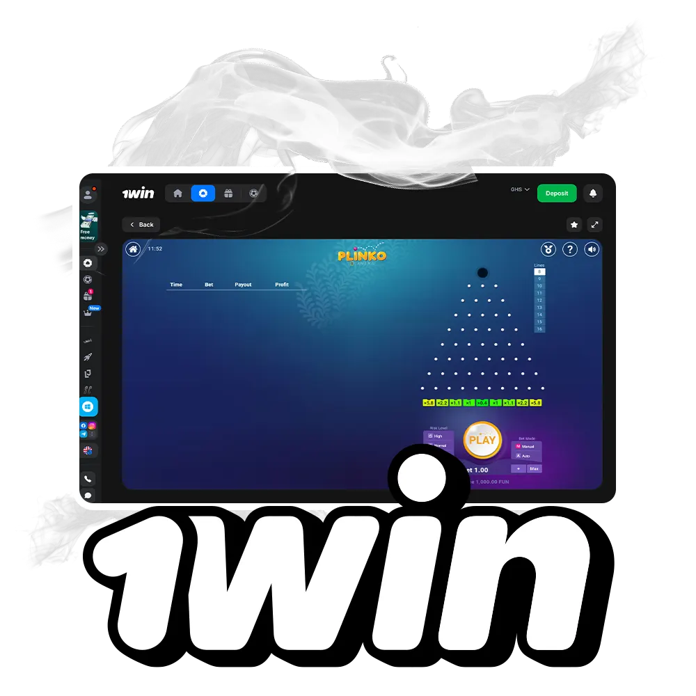 Try your luck at Plinko and win big at 1win.
