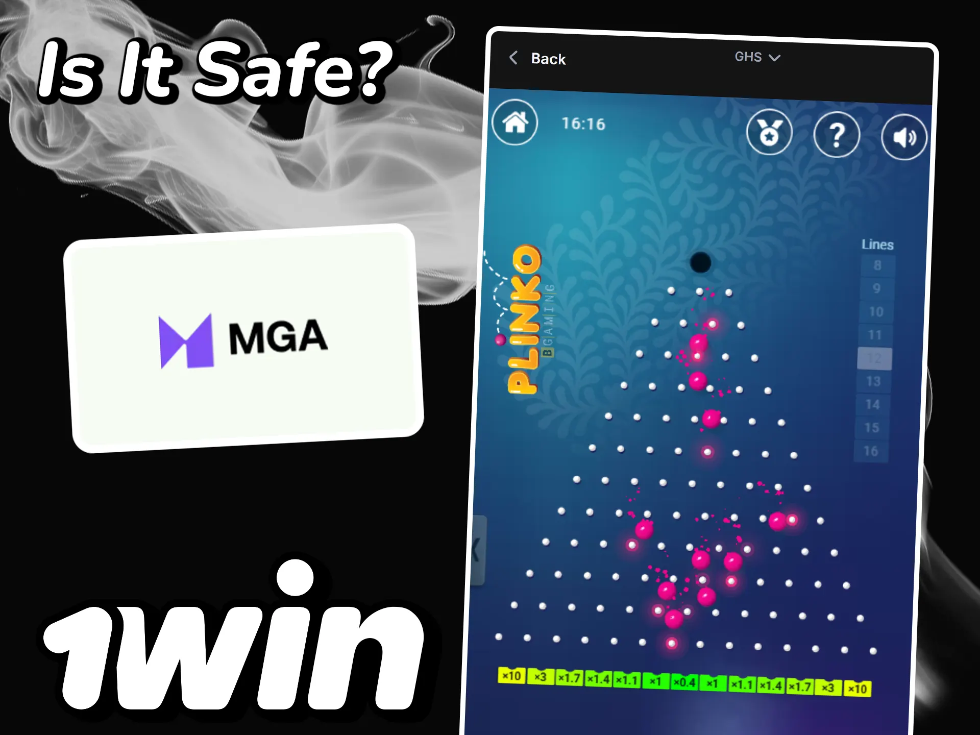See why Plinko is safe and profitable to play at 1win.