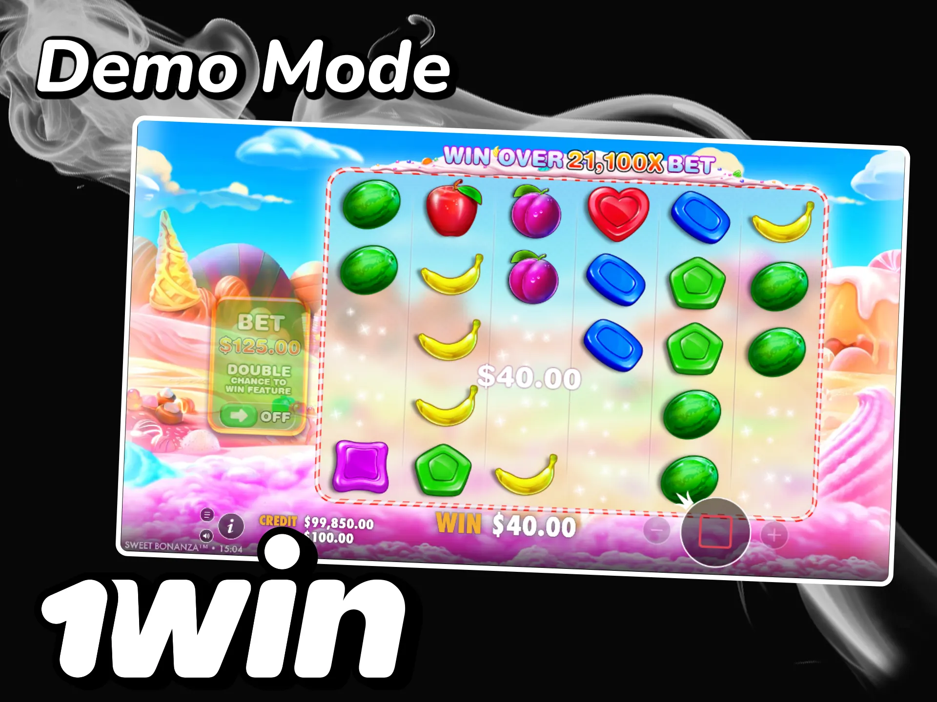 Play Sweet Bonanza demo at 1win.