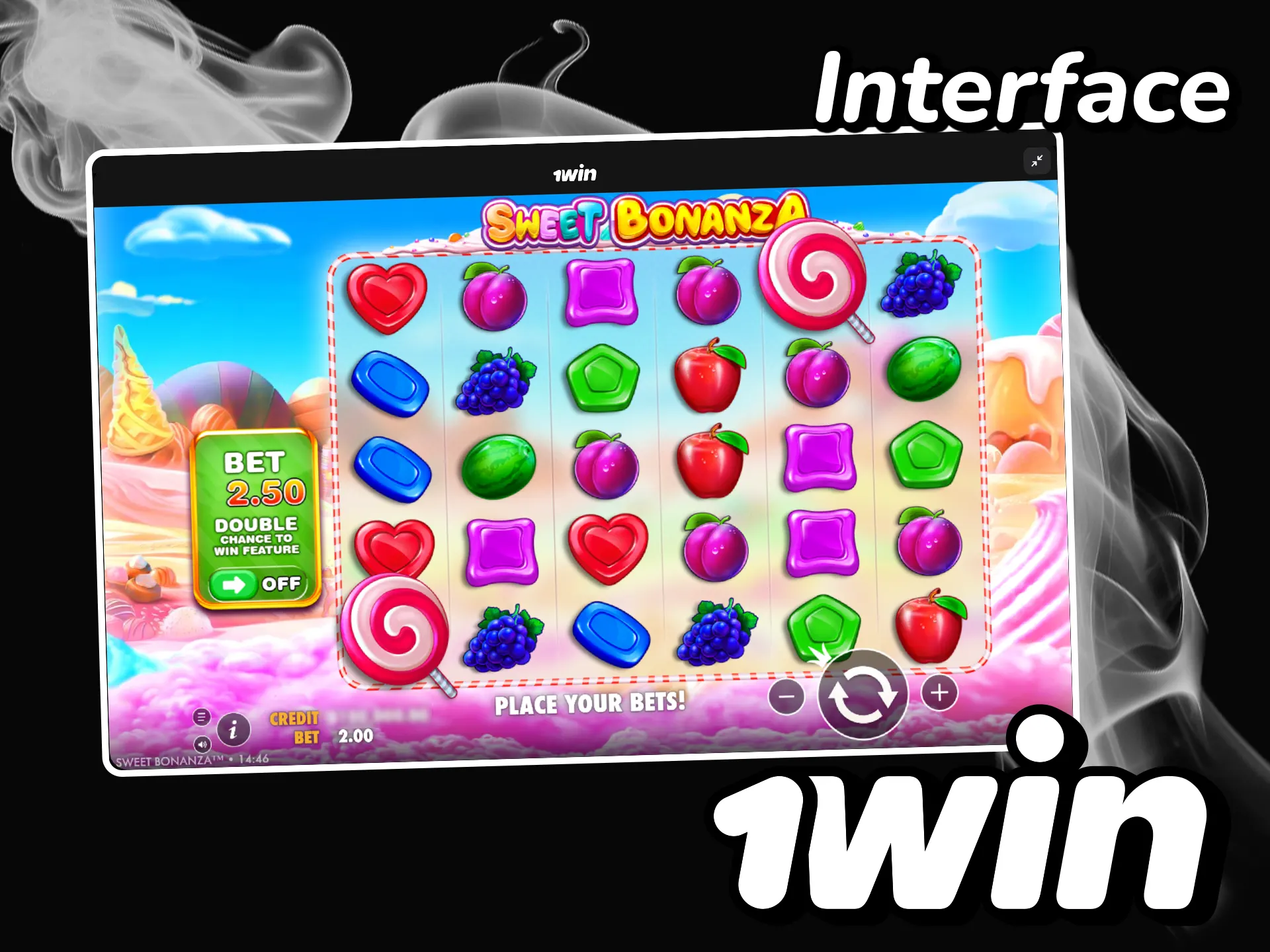Check out the vibrant and user-friendly interface of Sweet Bonanza at 1win.