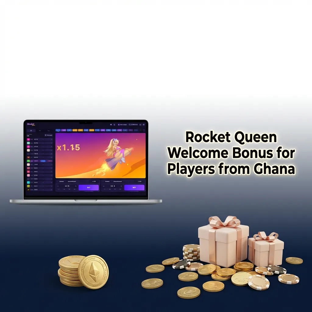 Rocket Queen welcome bonus: 500% up to 6,560 GHS for Ghana players, instant credit with 30x wagering in 14 days.